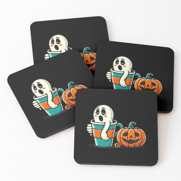 Item preview, Müdes Kaffee Gespenst Lustiges Halloween Design designed and sold by LuminOrb.