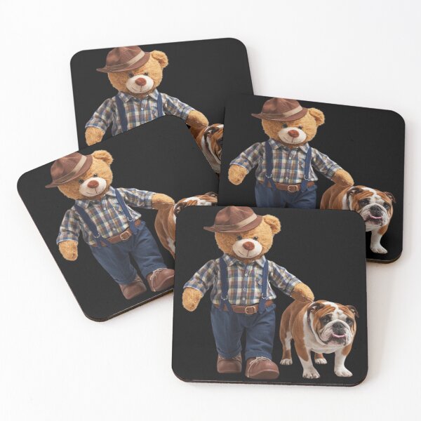 Item preview, Go for a Walk - Dog and Bear designed and sold by Colorful-Garden.