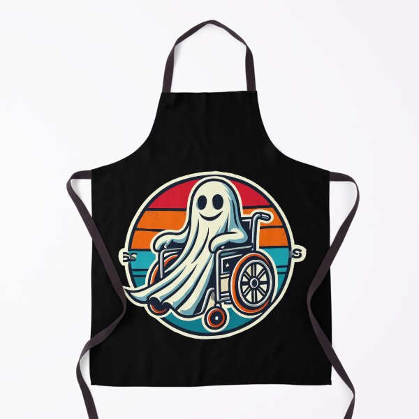 Item preview, Cute Wheelchair Ghost Wheelchair User designed and sold by LuminOrb.