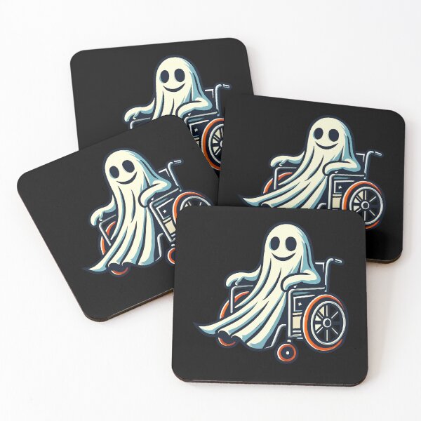 Item preview, Cute Wheelchair Ghost Wheelchair User designed and sold by LuminOrb.
