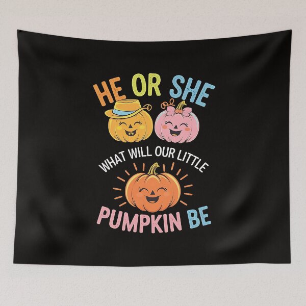 Item preview, He or She What Will Our Little Pumpkin Be - The perfect gift for expectant parents planning a gender reveal or baby shower! designed and sold by Zyziowsky.