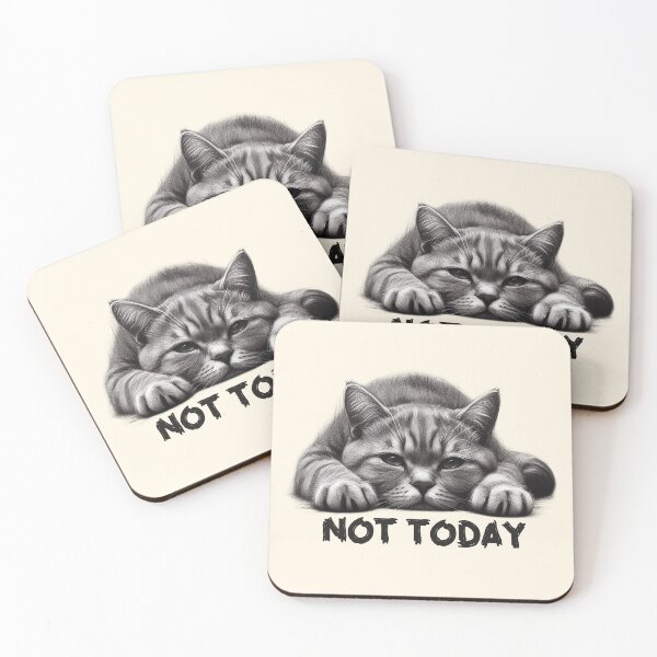Item preview, Not Today Cat - Lazy Cat Mood Design designed and sold by Dream-Fab.