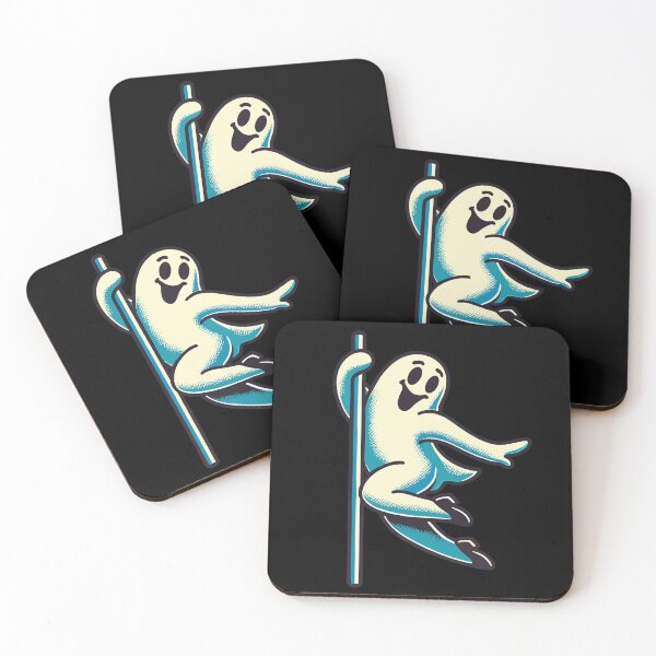 Item preview, Poledance Ghost Funny Halloween Design designed and sold by LuminOrb.