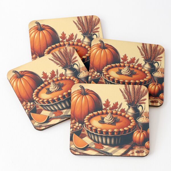 Item preview, Vintage Pumpkin Pie and Pumpkin 1 designed and sold by harwoodkp.