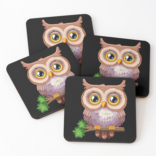 Item preview, Cute owl hanging on a branch designed and sold by Chouchi-chouchi.