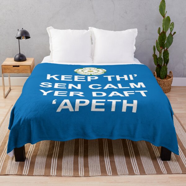 Item preview, Keep Thi Sen Calm Yer Daft Apeth White Text designed and sold by taiche.