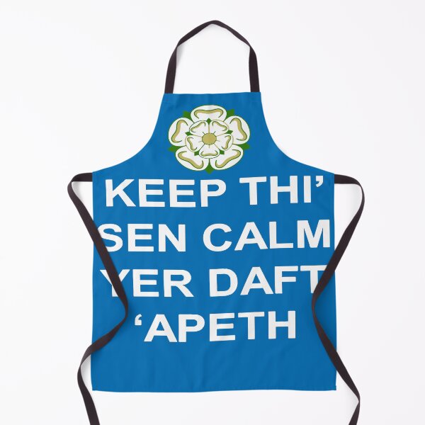 Item preview, Keep Thi Sen Calm Yer Daft Apeth White Text designed and sold by taiche.