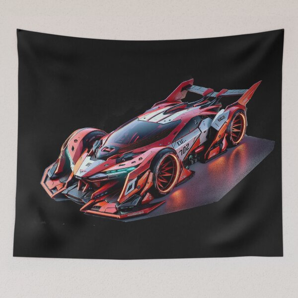 Item preview, Futuristic Racing Machine: An Evangelion-Inspired Speedster designed and sold by BulgariAI.