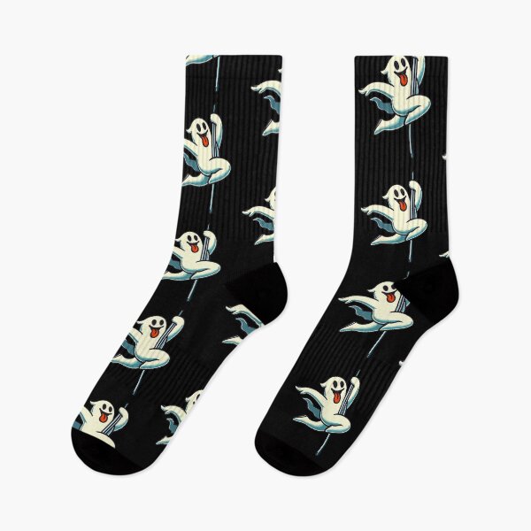 Item preview, Pole Dance Ghost Funny Halloween Design designed and sold by LuminOrb.