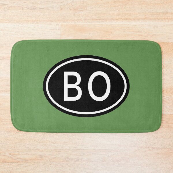 Item preview, Monograma BO Initials en letras blancas ovaladas designed and sold by Jeallan Designs.