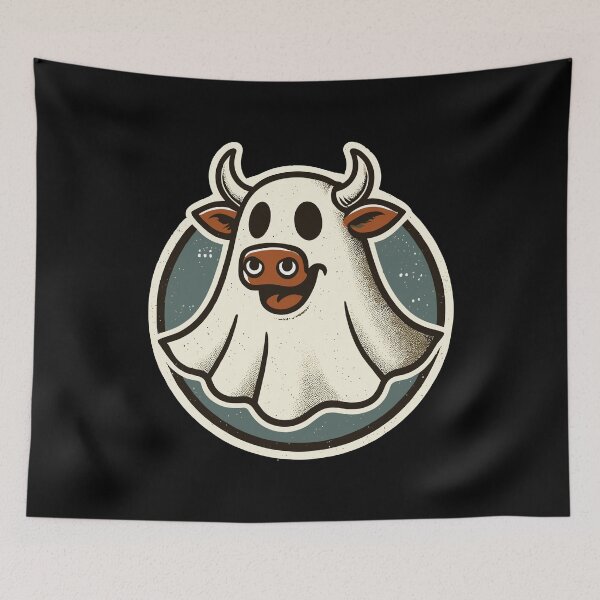 Item preview, Funny Cow Ghost Bull Sheet Costume Idea designed and sold by LuminOrb.