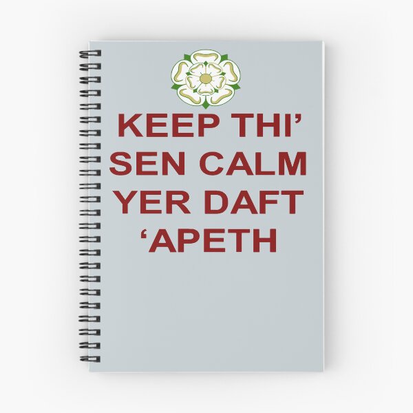 Item preview, Keep Thi Sen Calm Yer Daft Apeth Red Text designed and sold by taiche.