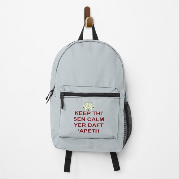 Item preview, Keep Thi Sen Calm Yer Daft Apeth Red Text designed and sold by taiche.