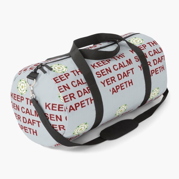Item preview, Keep Thi Sen Calm Yer Daft Apeth Red Text designed and sold by taiche.