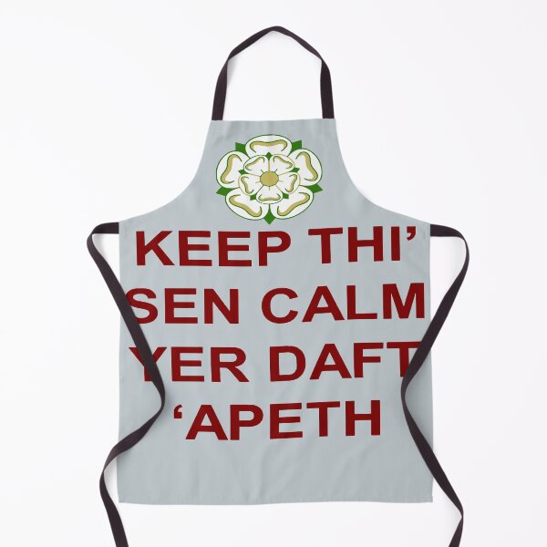 Item preview, Keep Thi Sen Calm Yer Daft Apeth Red Text designed and sold by taiche.