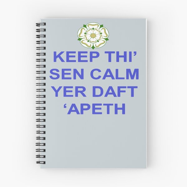 Item preview, Keep Thi Sen Calm Yer Daft Apeth Blue Text designed and sold by taiche.