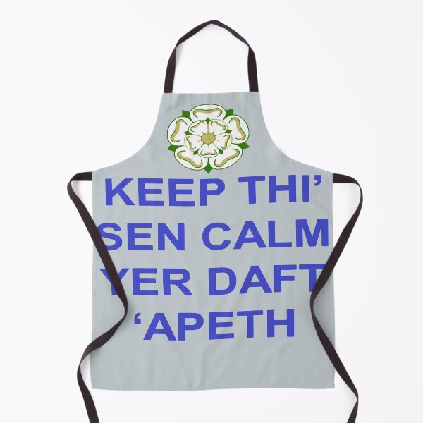 Item preview, Keep Thi Sen Calm Yer Daft Apeth Blue Text designed and sold by taiche.