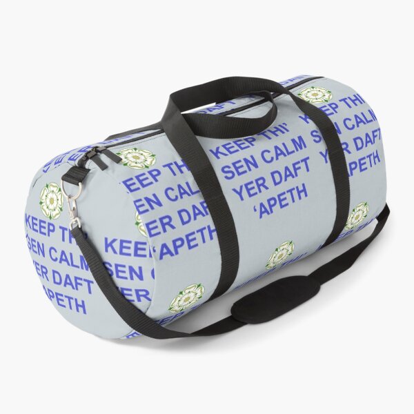 Item preview, Keep Thi Sen Calm Yer Daft Apeth Blue Text designed and sold by taiche.