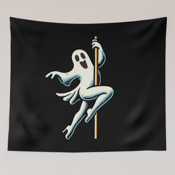 Item preview, Poledance Ghost Funny Halloween Design designed and sold by LuminOrb.