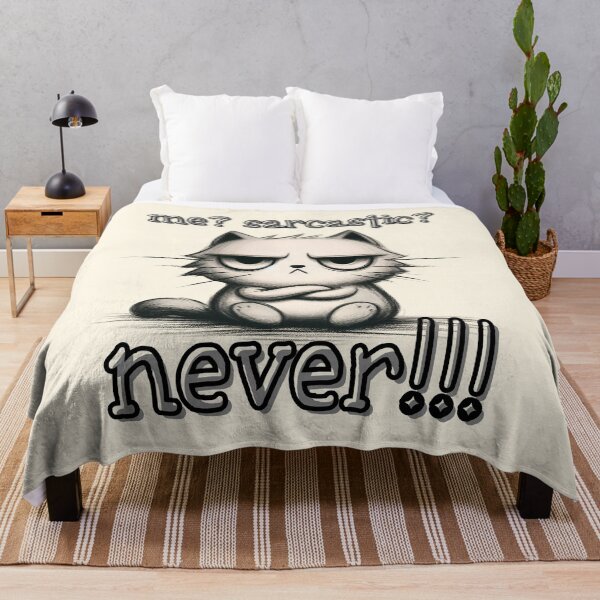 Item preview, Me? Sarcastic? Never!!! Snarky Cat Attitude designed and sold by Dream-Fab.