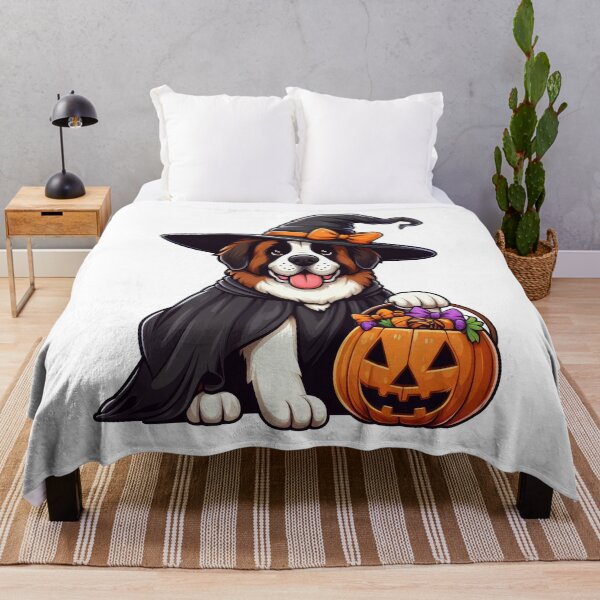 Artikelvorschau, Bernhardiner-Hund Halloween entworfen und verkauft von doodIllustrate.