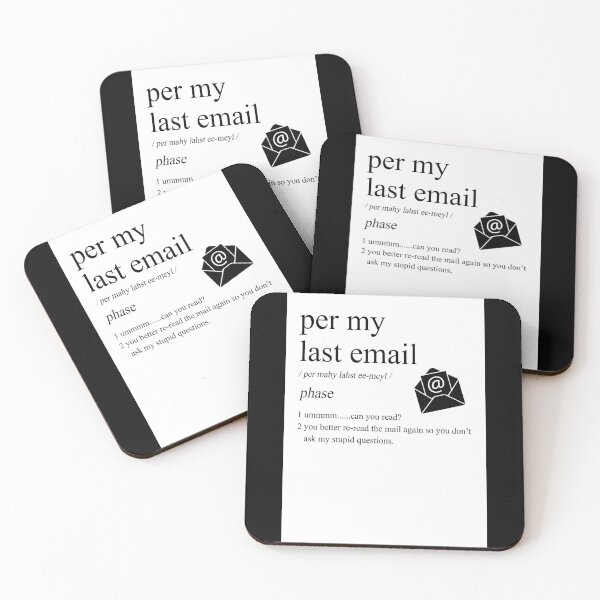 Item preview, PER MY LAST EMAIL Definition Funny Office Decor designed and sold by FernaRoje.