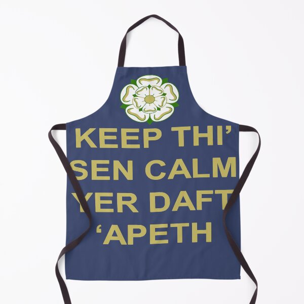Item preview, Keep Thi Sen Calm Yer Daft Apeth Yellow Text designed and sold by taiche.