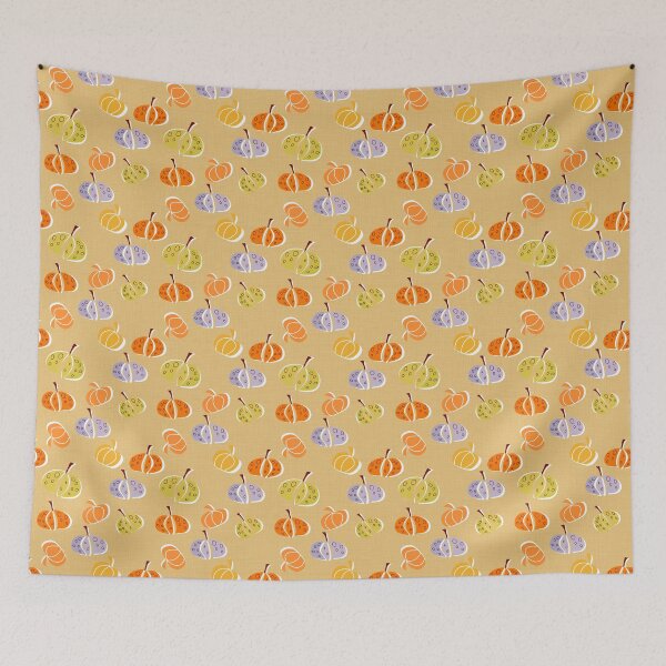 Item preview, Pumpkins Party on orange designed and sold by mirimo.