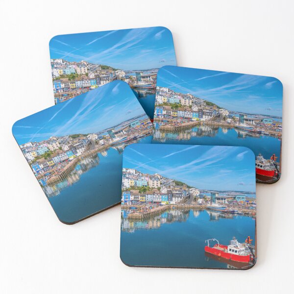Item preview, Beautiful Harbour View Brixham Devon to Port with Boats England UK designed and sold by acceleratorhams.