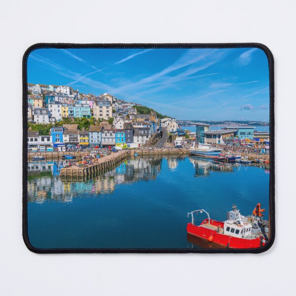 Item preview, Beautiful Harbour View Brixham Devon to Port with Boats England UK designed and sold by acceleratorhams.