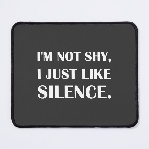 Item preview, I'm Not Shy, I Just Like Silence. / Introvert Joke Funny T-Shirt Label designed and sold by introvertvibes.