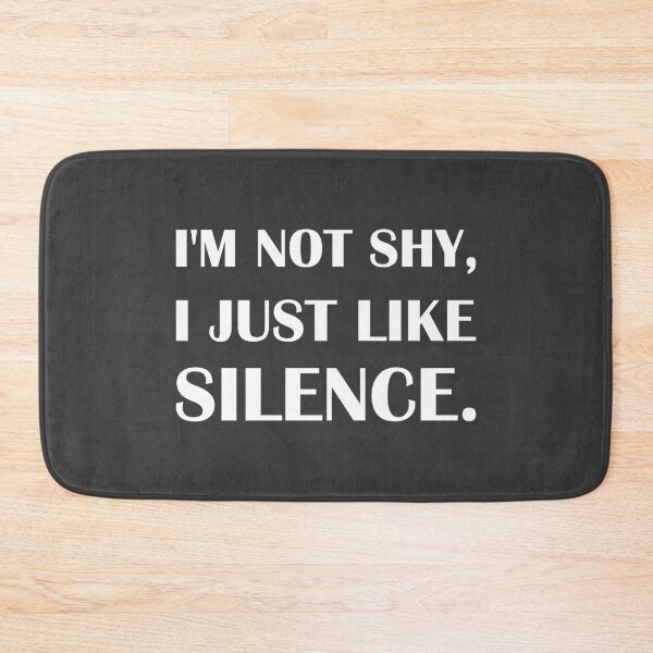 Item preview, I'm Not Shy, I Just Like Silence. / Introvert Joke Funny T-Shirt Label designed and sold by introvertvibes.