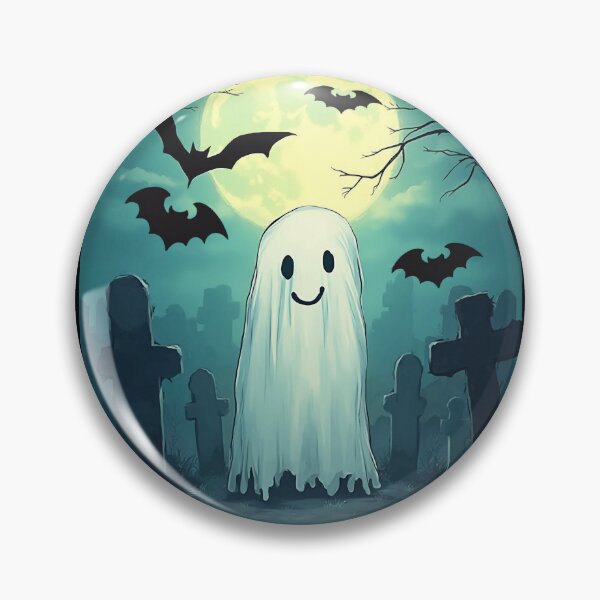 Item preview, super cute halloween ghost designed and sold by Kamoufleur.