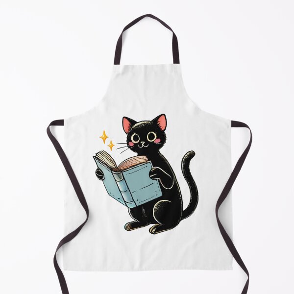 Item preview, Cute Black Cat Reading Books designed and sold by ZAIKY DREAMS.