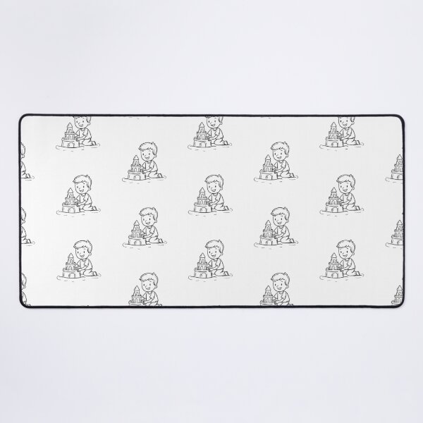 Item preview, Simple drawing of a boy building a sandcastle designed and sold by rasagamastore.