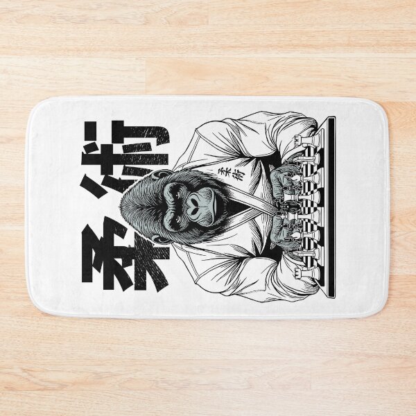 Item preview, Gorilla Jiu Jitsu Ju Jutsu MMA BJJ Grappling Chess Kanji Ape designed and sold by GrandeDuc.