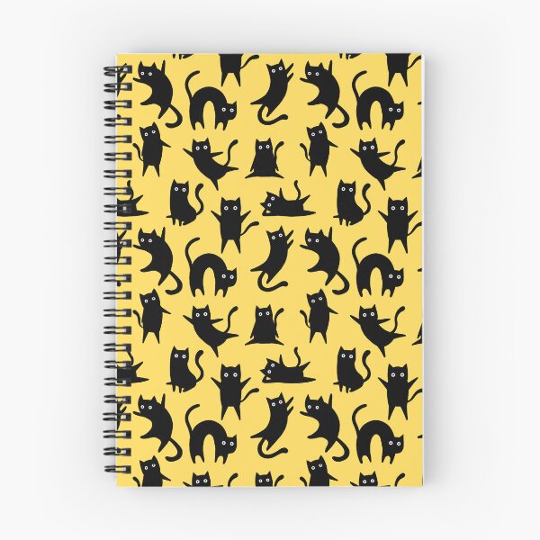 Item preview, Crazy black cats - yellow designed and sold by InkishDelight.