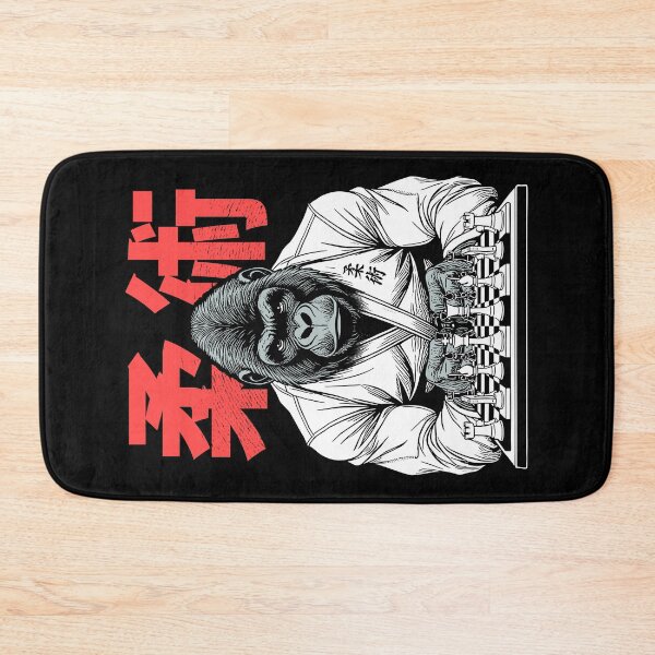 Item preview, Gorilla Jiu Jitsu Ju Jutsu MMA BJJ Grappling Chess Kanji Ape designed and sold by GrandeDuc.