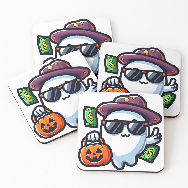 Item preview, Fancy Money Boo Ghost Sticker designed and sold by Johnny Holiday.