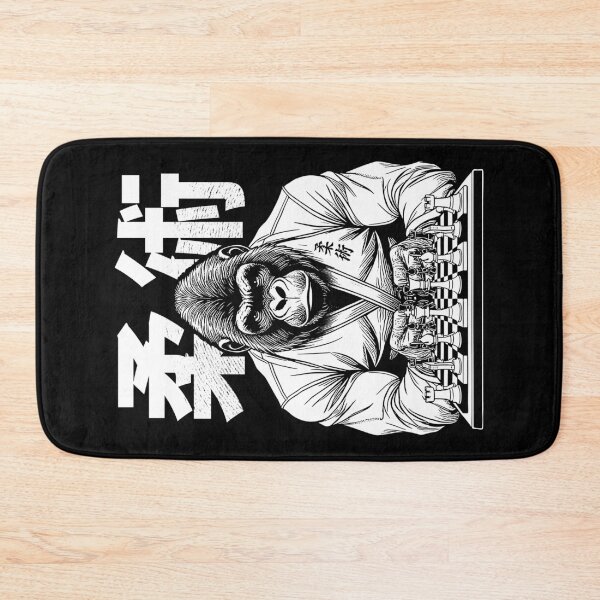 Item preview, Gorilla Jiu Jitsu Ju Jutsu MMA BJJ Grappling Chess Kanji Ape designed and sold by GrandeDuc.
