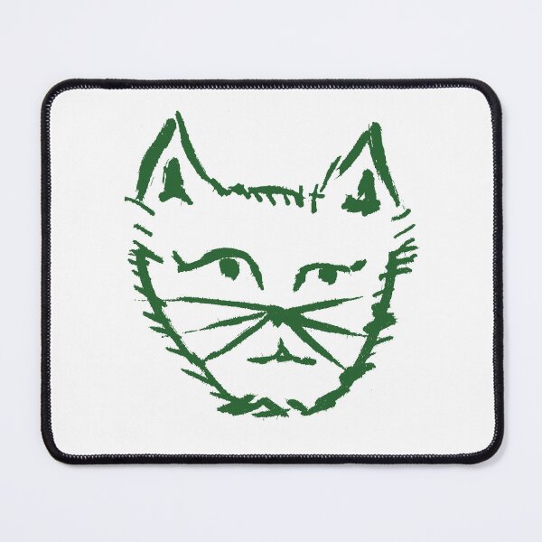 Item preview, Questioning Cat Green designed and sold by MagentaTwilight.