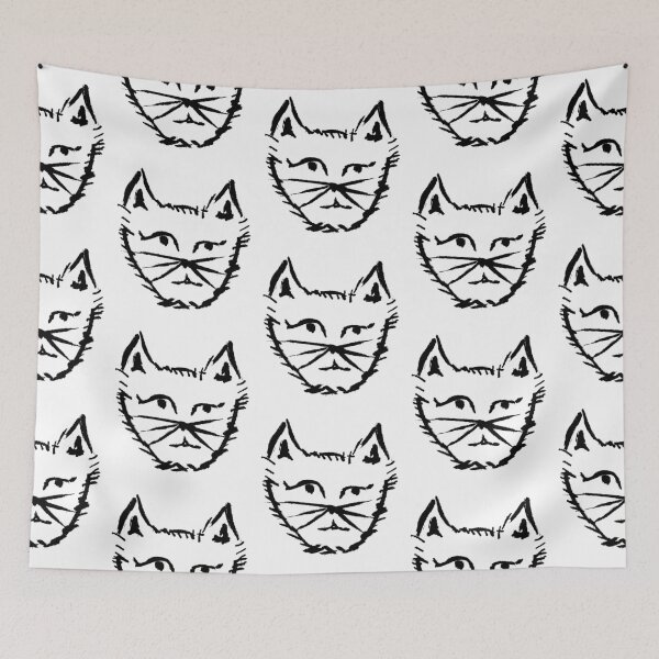 Item preview, Questioning Cat Black designed and sold by MagentaTwilight.