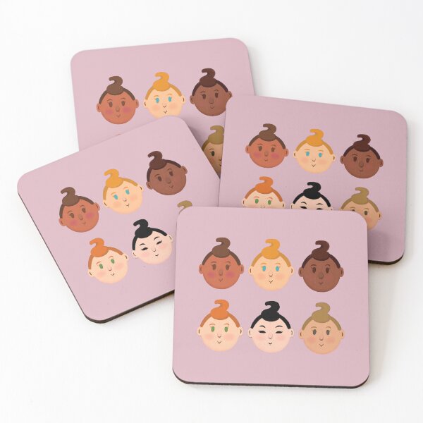 Item preview, Baby girls Faces designed and sold by Scrabbly Doodles.