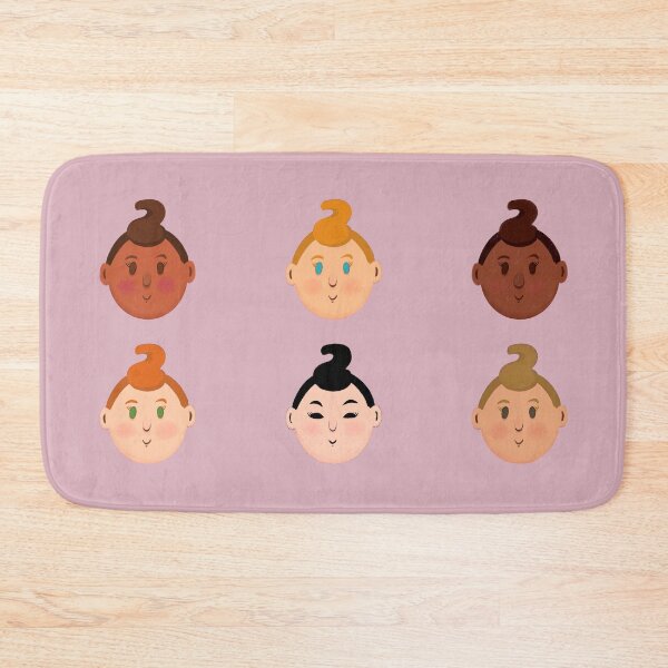 Item preview, Baby girls Faces designed and sold by Scrabbly Doodles.