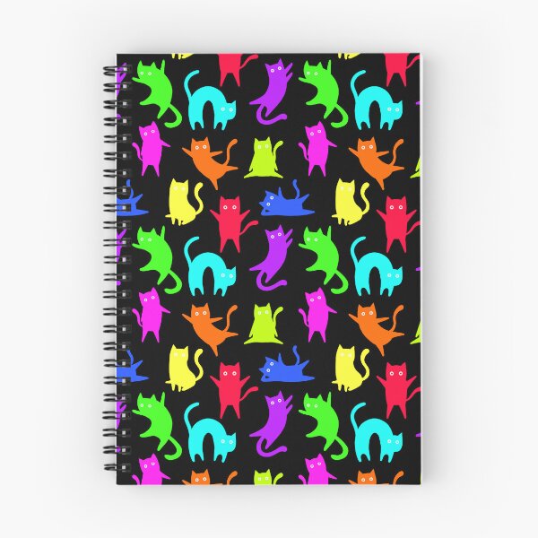 Artikelvorschau, Verrückte schwarze Katzen - Neon entworfen und verkauft von InkishDelight.