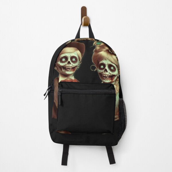 Item preview, Eerie skeleton child with flowers, butterflies, and haunting stare. designed and sold by freackly.