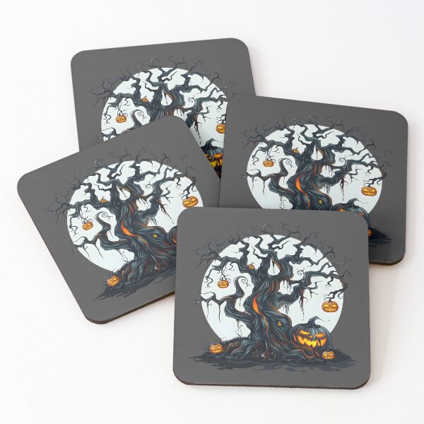 Item preview, Scary Tree With Pumpkins Halloween designed and sold by ShadowOfNature.