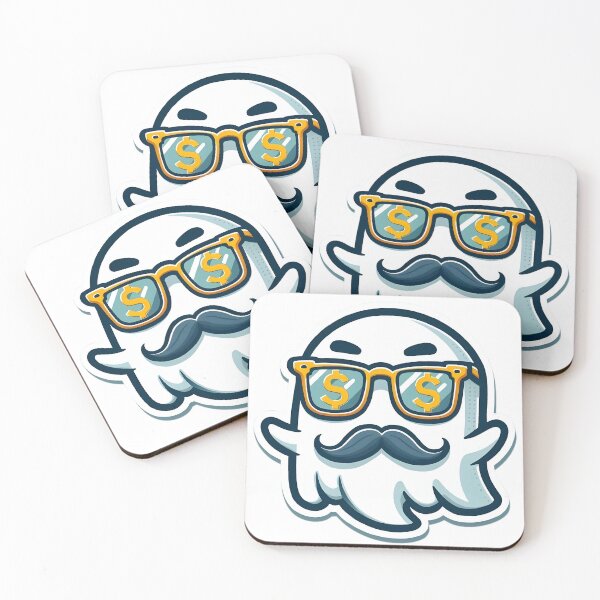 Item preview, Fancy Rich Money Boo Ghost Sticker designed and sold by Johnny Holiday.