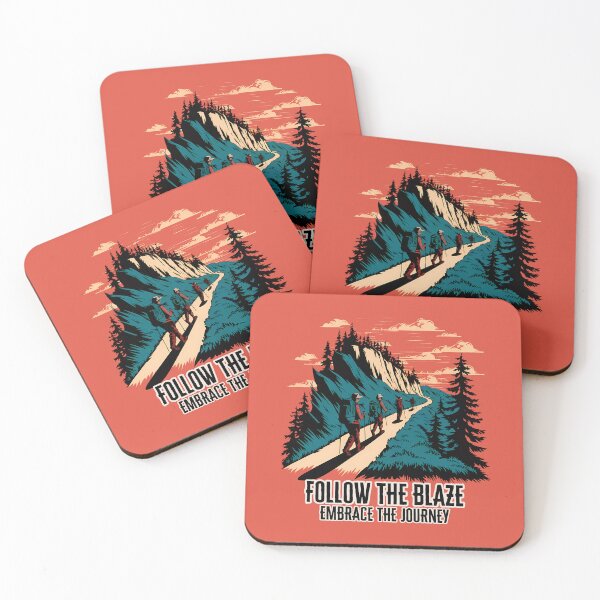 Item preview, Follow the Blaze – Embrace the Journey Hiking Trail Adventure Art designed and sold by BNCH44.