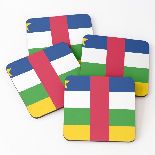 Item preview, Central African Republic Flag: Unity and Peace in Colors designed and sold by communedesigns.